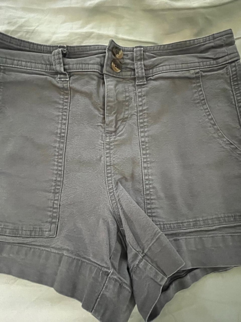 a new day Washed Gray High-Rise Casual Shorts - Picture 2 of 4